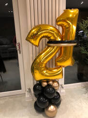 21st Birthday balloons manchester